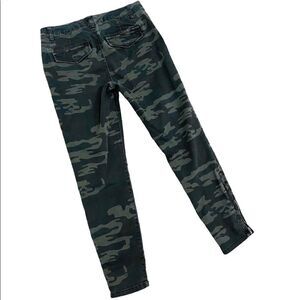 Sanctuary standard surpluses camo skinny stretch cotton jeans zip cuffs sz 27